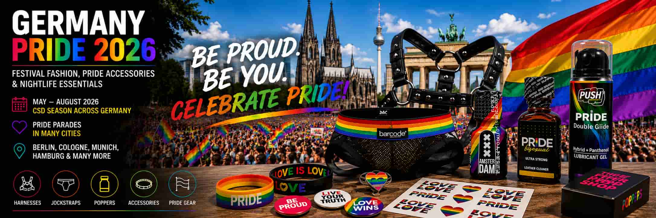 CSD Deutschland 2026: Pride Fashion, Accessories & Nightlife Essentials